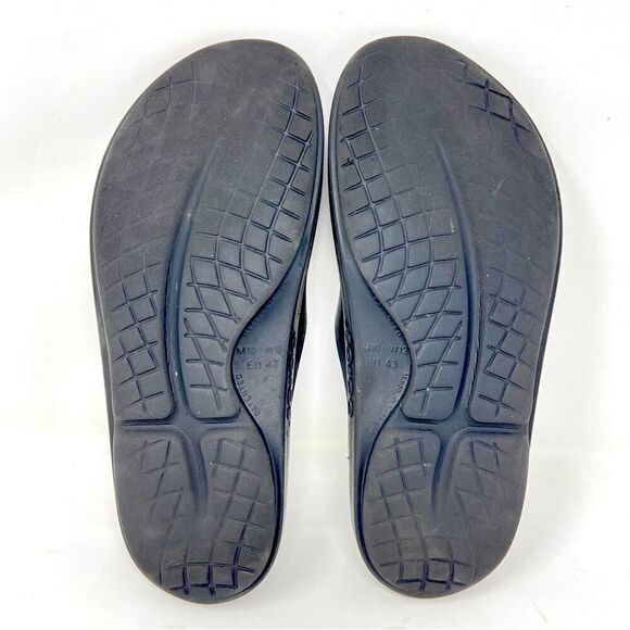 Oofos Ooahh Luxe Black Slide Recovery Comfort Sandals Size 10 Men's / 12 Women's - Picture 5 of 11